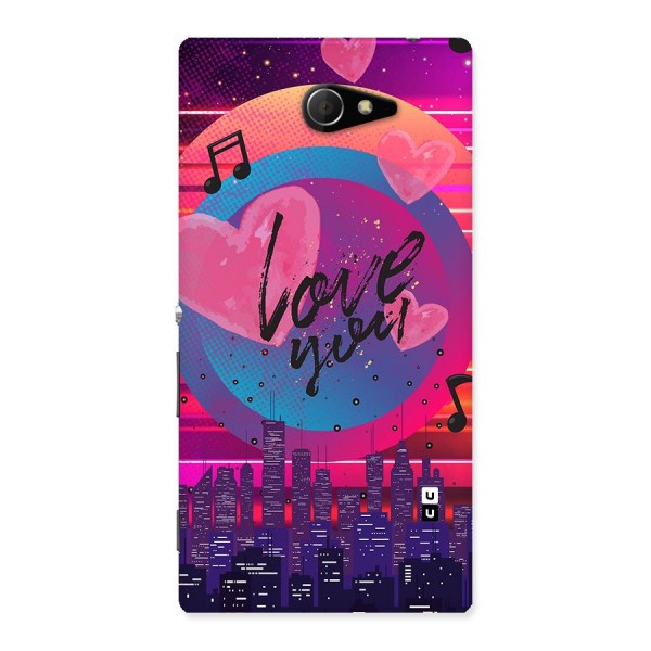 Music City Love Back Case for Sony Xperia M2