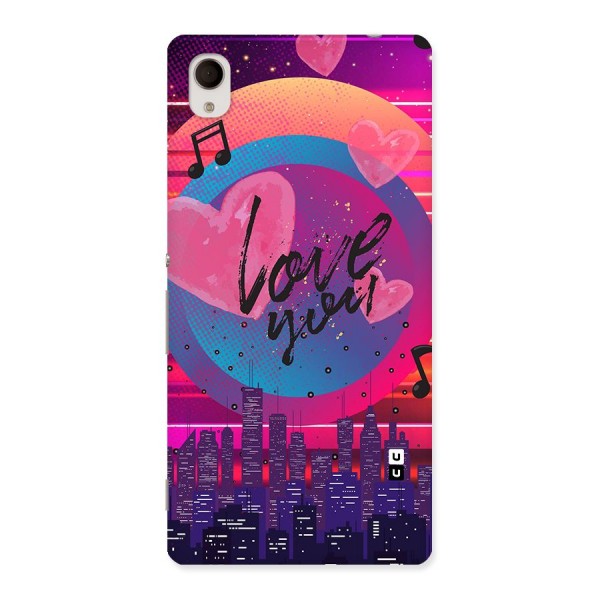 Music City Love Back Case for Xperia M4 Aqua