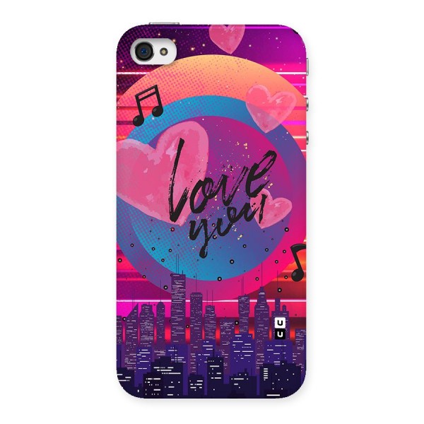 Music City Love Back Case for iPhone 4 4s