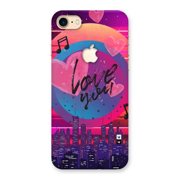 Music City Love Back Case for iPhone 7 Apple Cut