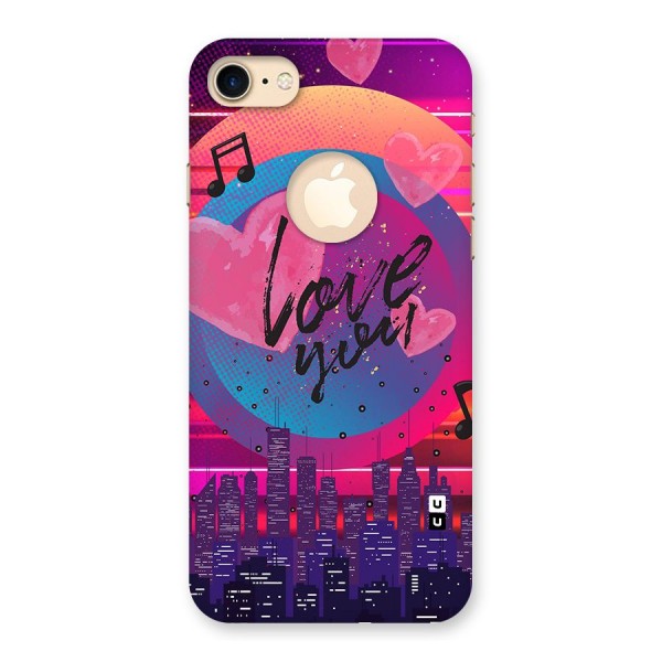 Music City Love Back Case for iPhone 8 Logo Cut