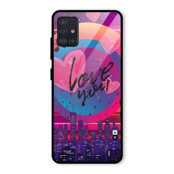 Music City Love Glass Back Case for Galaxy A51