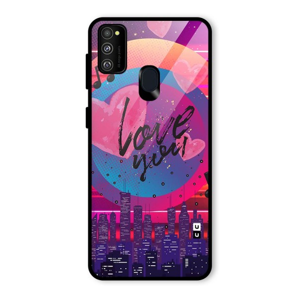 Music City Love Glass Back Case for Galaxy M21