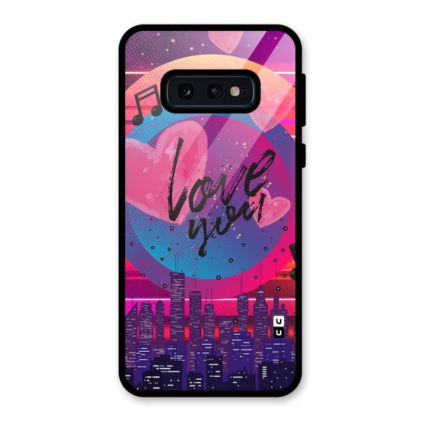 Music City Love Glass Back Case for Galaxy S10e