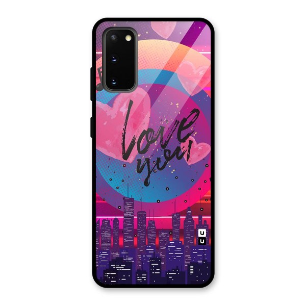 Music City Love Glass Back Case for Galaxy S20