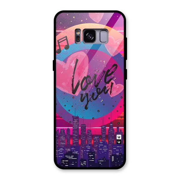 Music City Love Glass Back Case for Galaxy S8