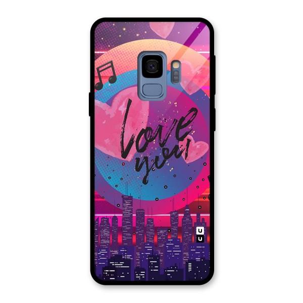 Music City Love Glass Back Case for Galaxy S9