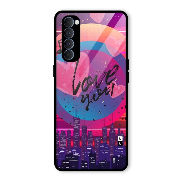 Music City Love Glass Back Case for Oppo Reno4 Pro