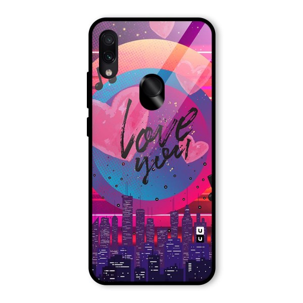 Music City Love Glass Back Case for Redmi Note 7