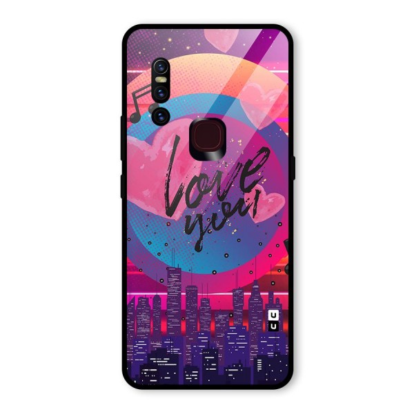 Music City Love Glass Back Case for Vivo V15