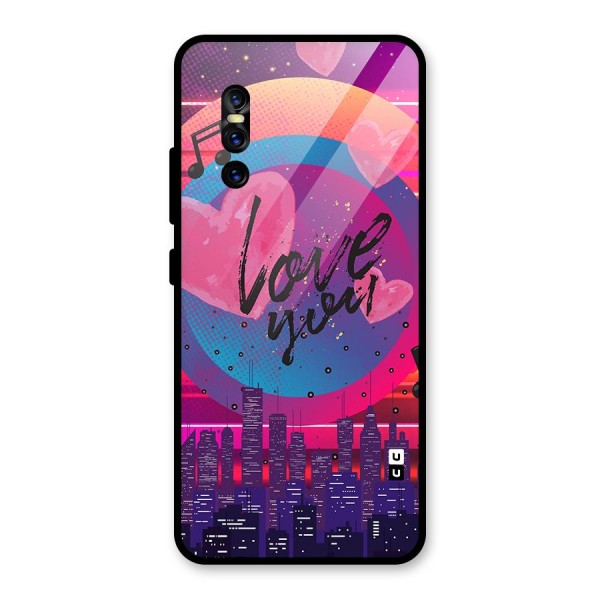 Music City Love Glass Back Case for Vivo V15 Pro