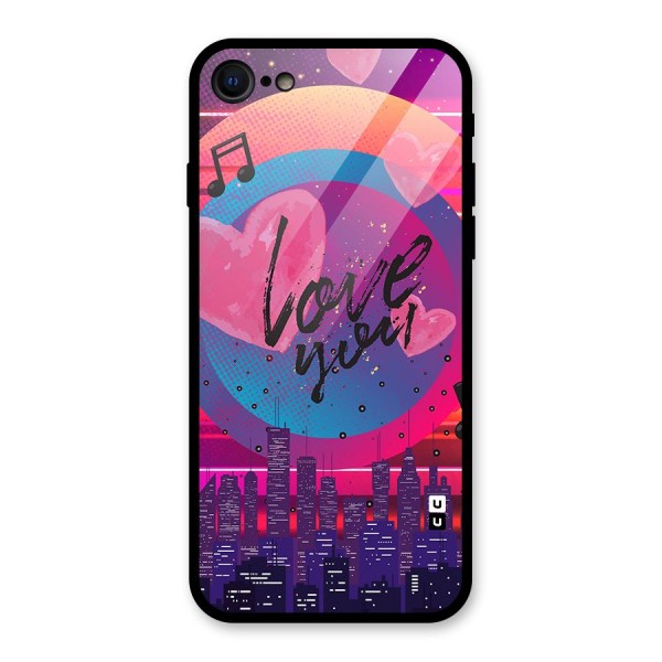 Music City Love Glass Back Case for iPhone 8