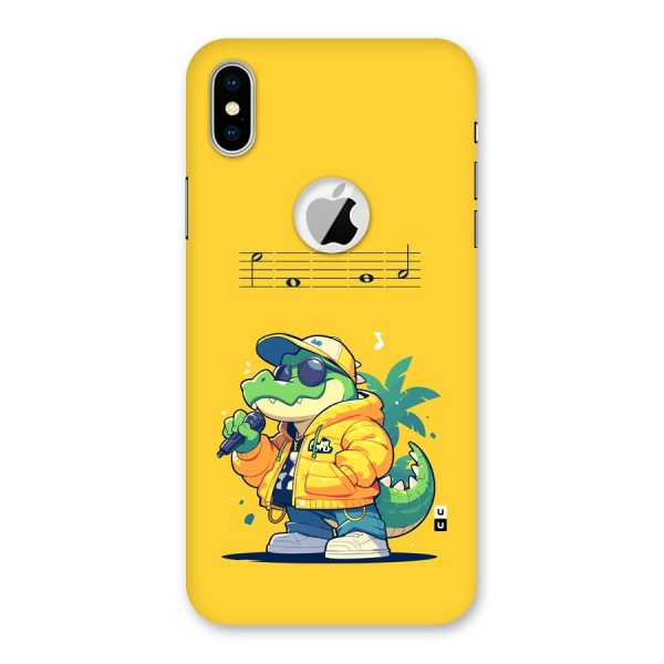 Music Gator Back Case for iPhone XS Logo Cut