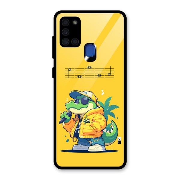 Music Gator Glass Back Case for Galaxy A21s