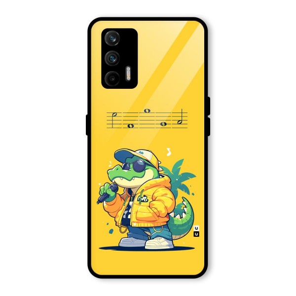 Music Gator Glass Back Case for Realme X7 Max