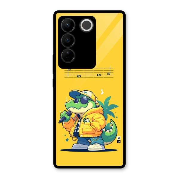 Music Gator Glass Back Case for Vivo V27 Pro