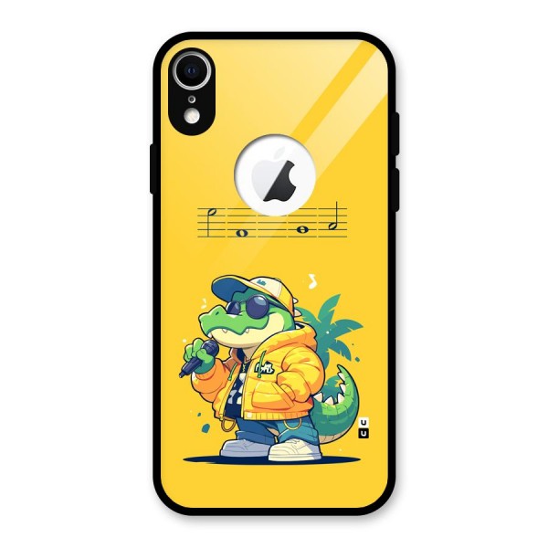 Music Gator Glass Back Case for iPhone XR Logo Cut