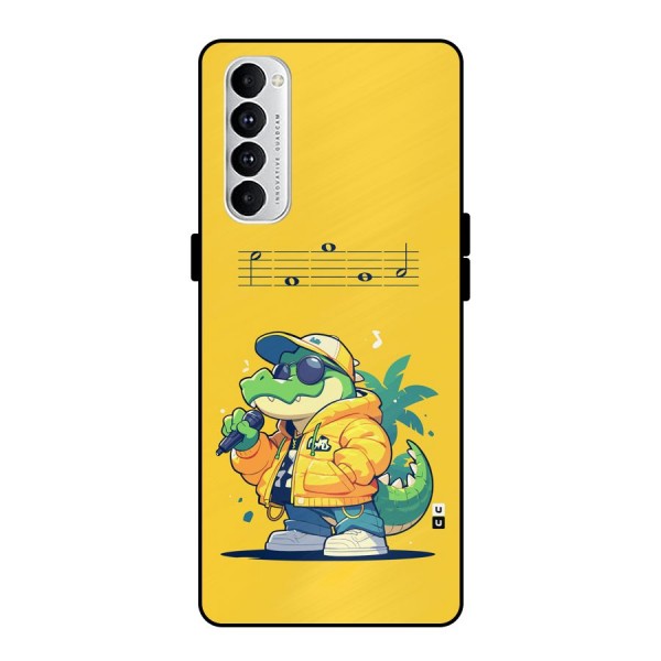 Music Gator Metal Back Case for Oppo Reno4 Pro