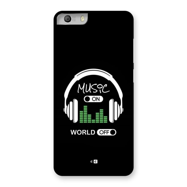 Music On World Off Back Case for Canvas Knight 2