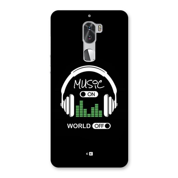 Music On World Off Back Case for Coolpad Cool 1