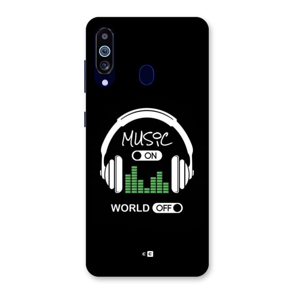 Music On World Off Back Case for Galaxy A60