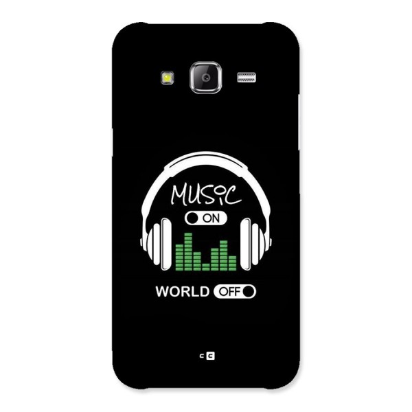 Music On World Off Back Case for Galaxy J5