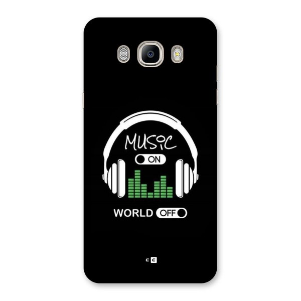 Music On World Off Back Case for Galaxy On8