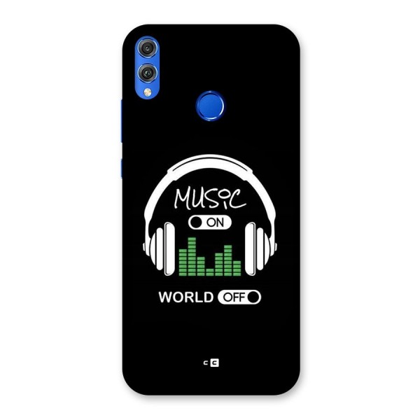 Music On World Off Back Case for Honor 8X