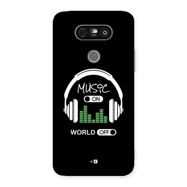 Music On World Off Back Case for LG G5