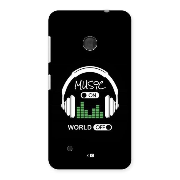 Music On World Off Back Case for Lumia 530