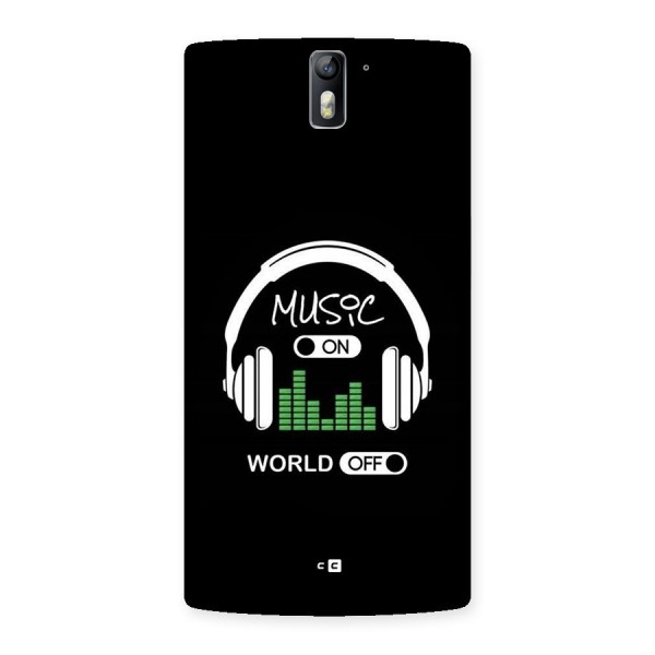 Music On World Off Back Case for OnePlus One