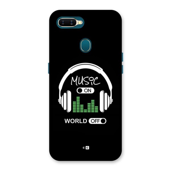 Music On World Off Back Case for Oppo A12