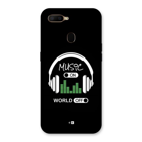 Music On World Off Back Case for Oppo A5s