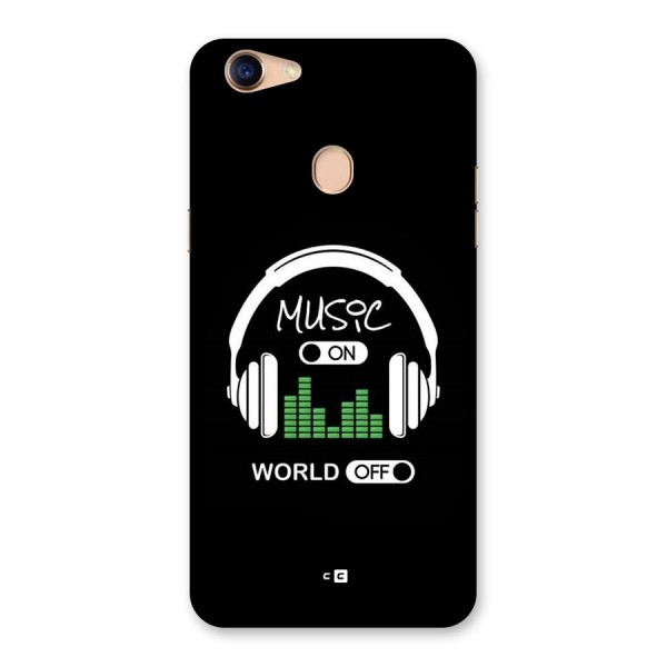 Music On World Off Back Case for Oppo F5