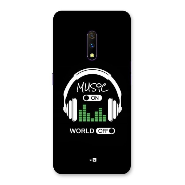 Music On World Off Back Case for Realme X