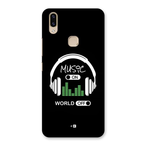 Music On World Off Back Case for Vivo V9