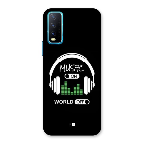 Music On World Off Back Case for Vivo Y12s