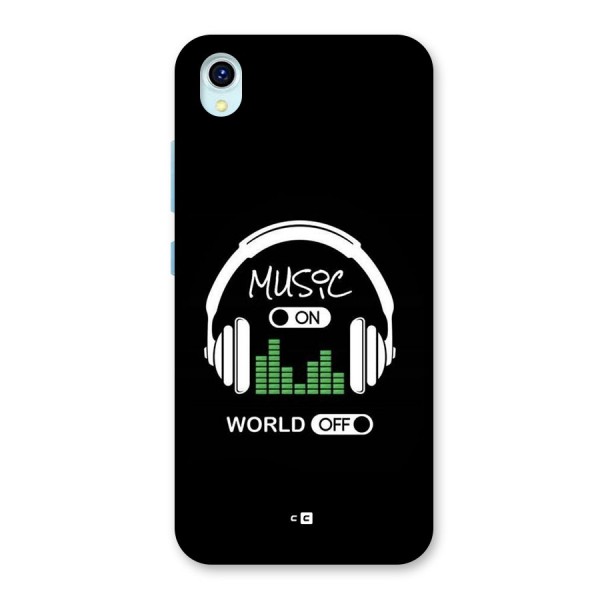 Music On World Off Back Case for Vivo Y1s