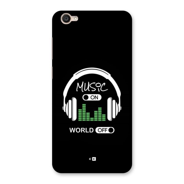 Music On World Off Back Case for Vivo Y55