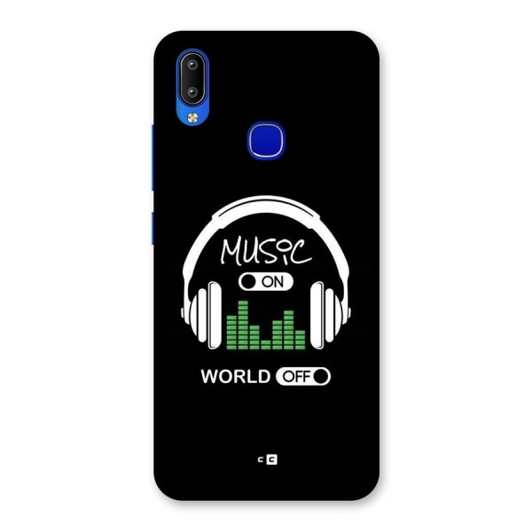 Music On World Off Back Case for Vivo Y91