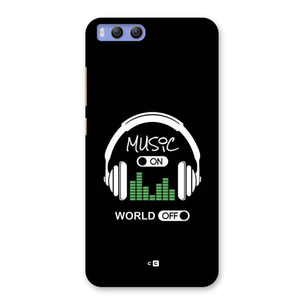 Music On World Off Back Case for Xiaomi Mi 6