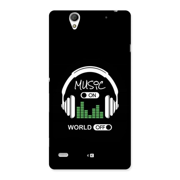 Music On World Off Back Case for Xperia C4