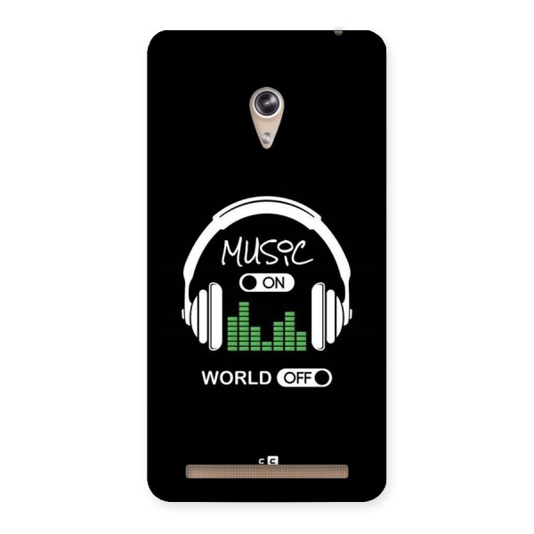 Music On World Off Back Case for Zenfone 6