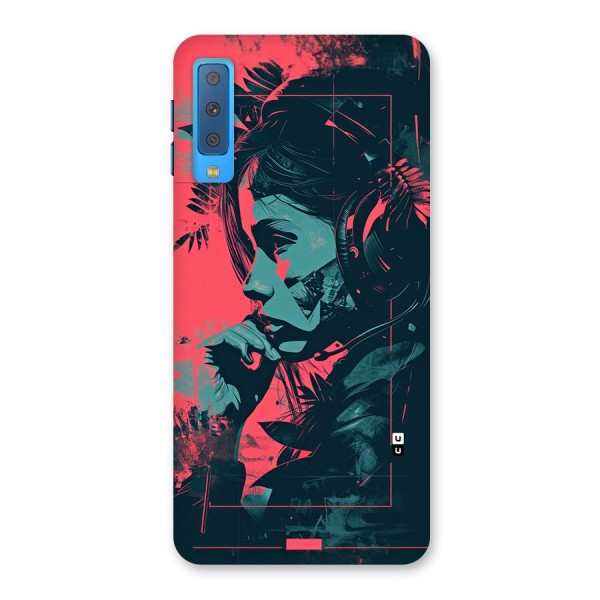 Musical Illustration Back Case for Galaxy A7 (2018)