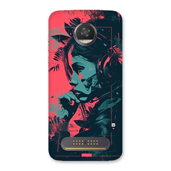 Musical Illustration Back Case for Moto Z2 Play