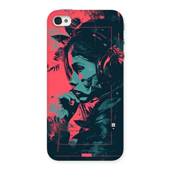 Musical Illustration Back Case for iPhone 4 4s