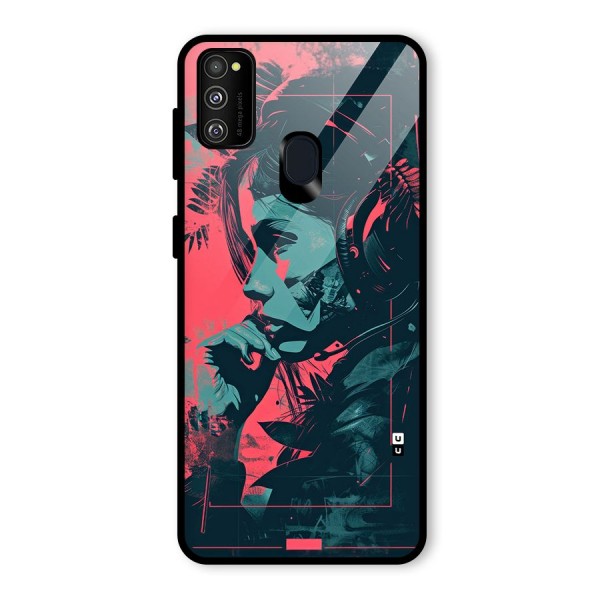 Musical Illustration Glass Back Case for Galaxy M30s