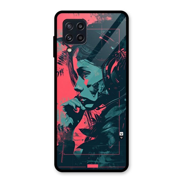 Musical Illustration Glass Back Case for Galaxy M32