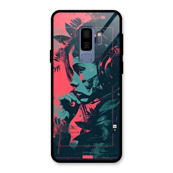 Musical Illustration Glass Back Case for Galaxy S9 Plus