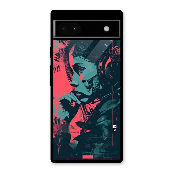 Musical Illustration Glass Back Case for Google Pixel 6a